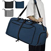 Los mejores  - NEWHEY Bolsa de Viaje 40L 65L 80L Plegable Ligera Bolsa Deporte Hombre Impermeable Bolsa Fin de Semana con Compartimento…